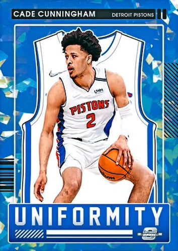 2021-22-Panini-Contenders-Optic-Basketball-NBA-Cards-Uniformity-Blue-Cracked-Ice-Cade-Cunningham