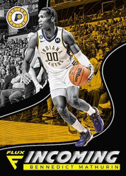 2022-23-Panini-Flux-Basketball-Cards-Incoming-Gold-Bennedict-Mathurin-RC