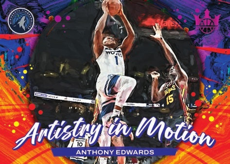 2023-24-Panini-Court-Kings-Basketball-Cards-Artistry-in-Motion-Anthony-Edwards