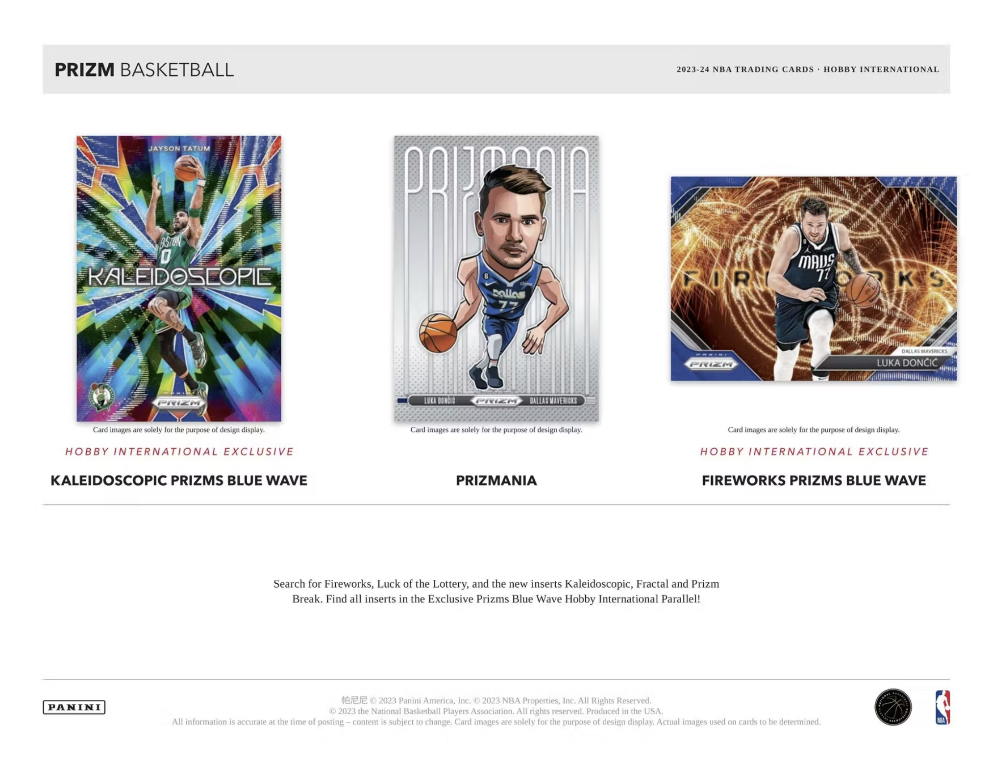 2023/24 Panini Prizm Basketball International Hobby Box - Private NBA Break (SALE)