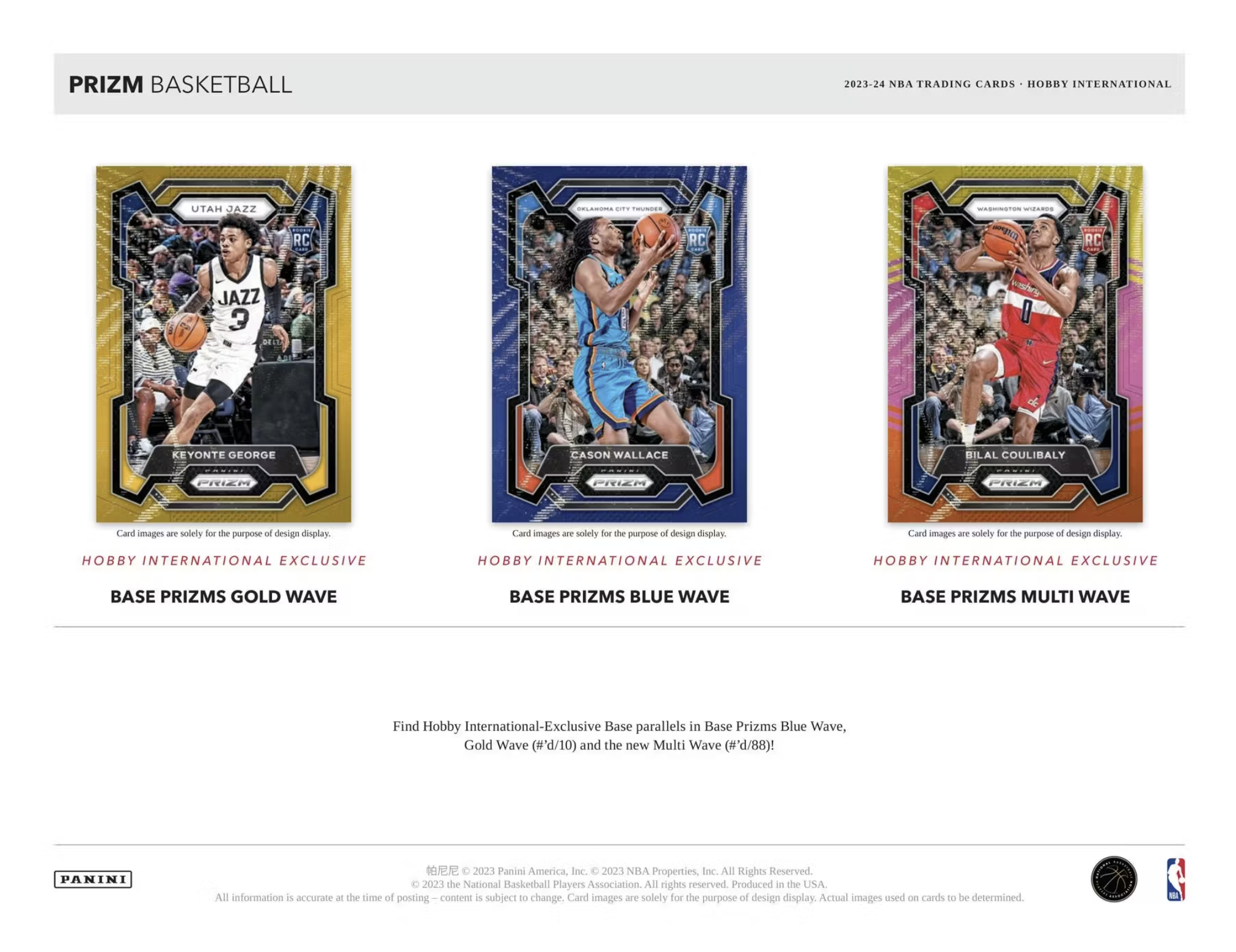 2023/24 Panini Prizm Basketball International Hobby Box - Private NBA Break (SALE)