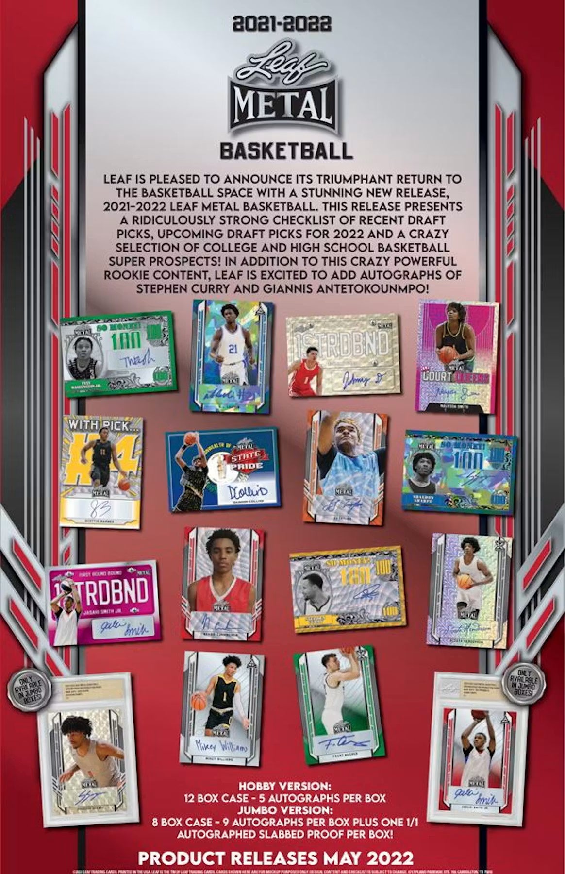 2021/22 Leaf Metal Basketball Hobby Box (RARE) - Private NBA Break