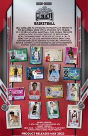 2021/22 Leaf Metal Basketball Hobby Box (RARE) - Private NBA Break