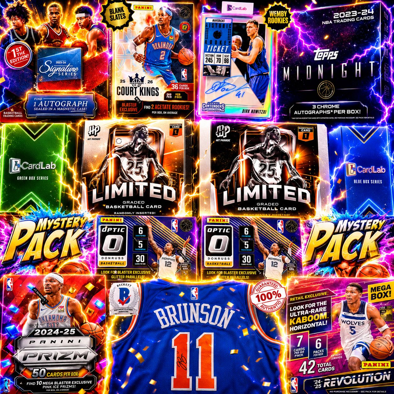 THE THURSDAY FINALS MVP TITLE RUN BRUNSON VS DIRK!! GUARANTEED BRUNSON SIGNED JERSEY AND DIRK SILVER TICKET AUTO!! CHASING, BLANKS, KABOOMS, DOWNTOWNS & WEMBY FLAGG RC'S!! BREAKING TODAY!! - 30 SPOT RANDOM (6882)