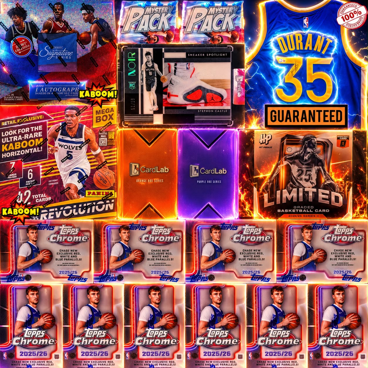 THE CHROME SNEAKER SESSION!!! - FEATURING GUARANTEED KD+MASSIVE COOPER & KABOOM, DOUBLE MERCH MIXER - 30 SPOT RANDOM (6946)