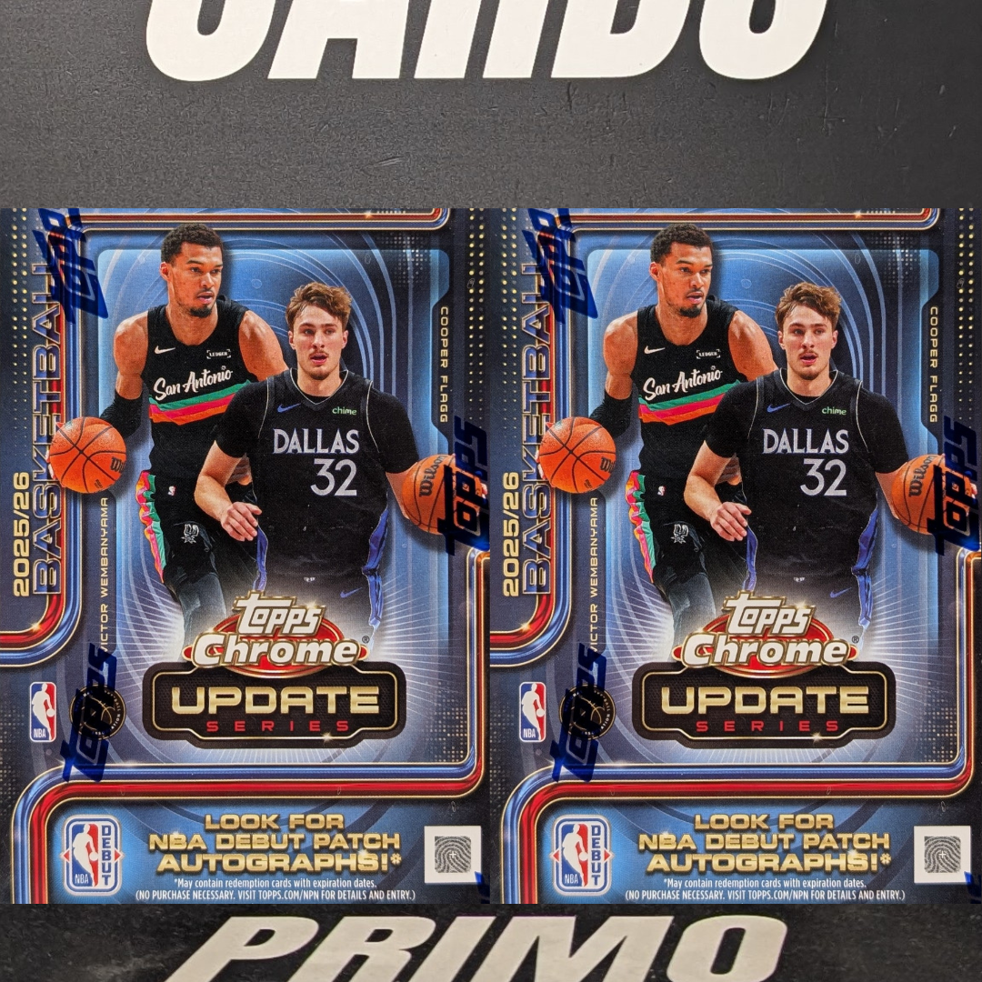 THE DOUBLE UPDATE!! 2025/26 TOPPS CHROME UPDATE BLASTERS!! FRESH BLASTERS HUNTING FLAGG, WEMBY, LEBRON AND MANY INSANE ROOKIES!! - PICK YOUR TEAM (7164)