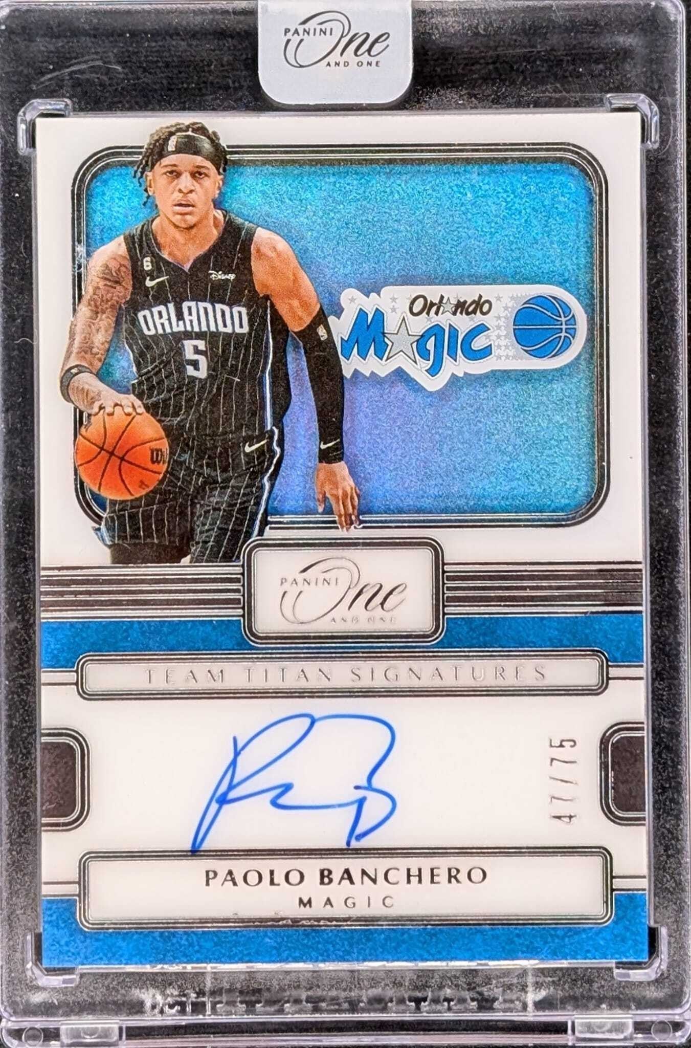 Guaranteed Paolo Banchero One and One Team Titan auto /75