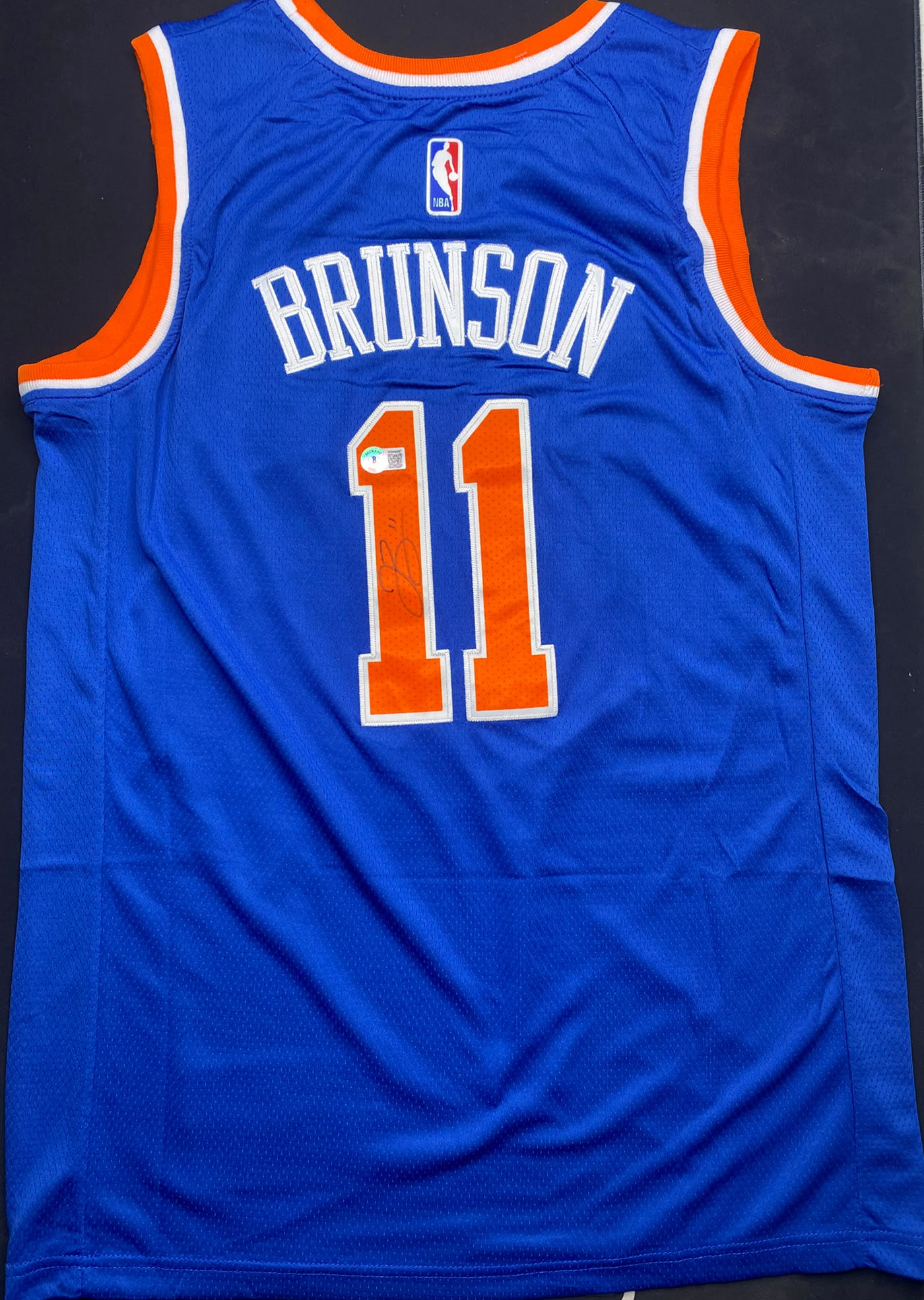 Guaranteed - Jalen Brunson Signed Knicks Jersey
