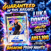 Guaranteed Luka Doncic Opti-Graphs auto - comps AU$1,100 - breaking Friday night (7224)