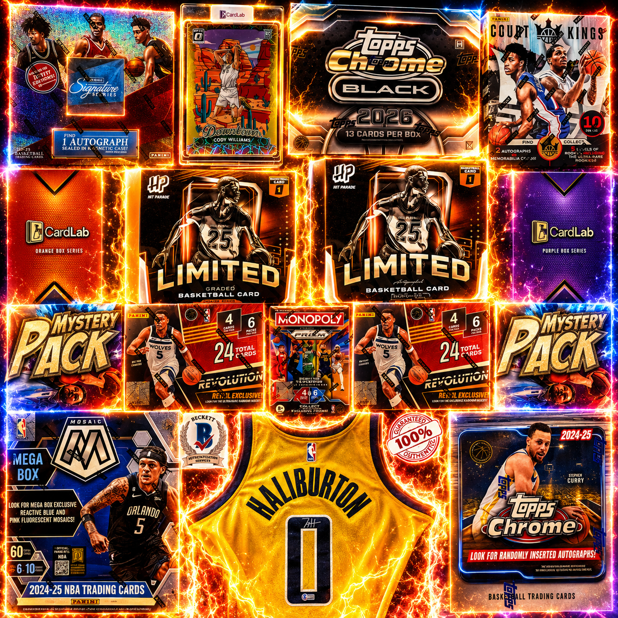 BREAKING TODAY - HALI BANGER NEW CHROME BLACK VS DOWNTOWN SIGNED JERSEY, BRAND NEW RELEASE TOPPS CHROME BLACK!! NEW PRODUCT ALERT HUNTING COOP, VJ AND WAY MORE!! - 30 SPOT RANDOM (7085)