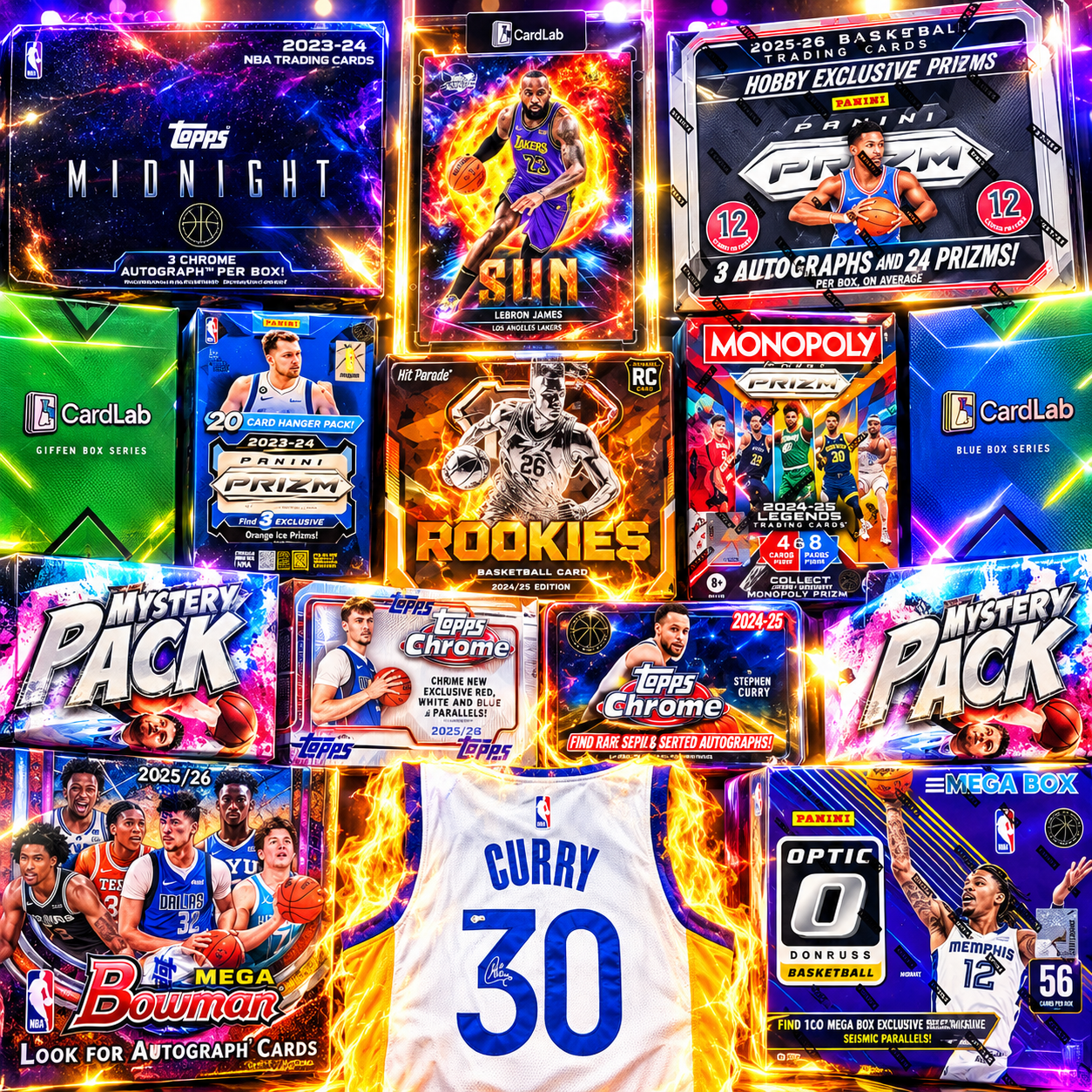 THE CURRY VS. LEBRON RIVALRY REVAMPED!! GUARANTEED STEPH SIGNED JERSEY AND LEBRON 'SUN' SSP!! WEMBY YEAR MIDNIGHT CHASING HUGE ROOKIE AUTOS!! - 30 SPOT RANDOM (7136)