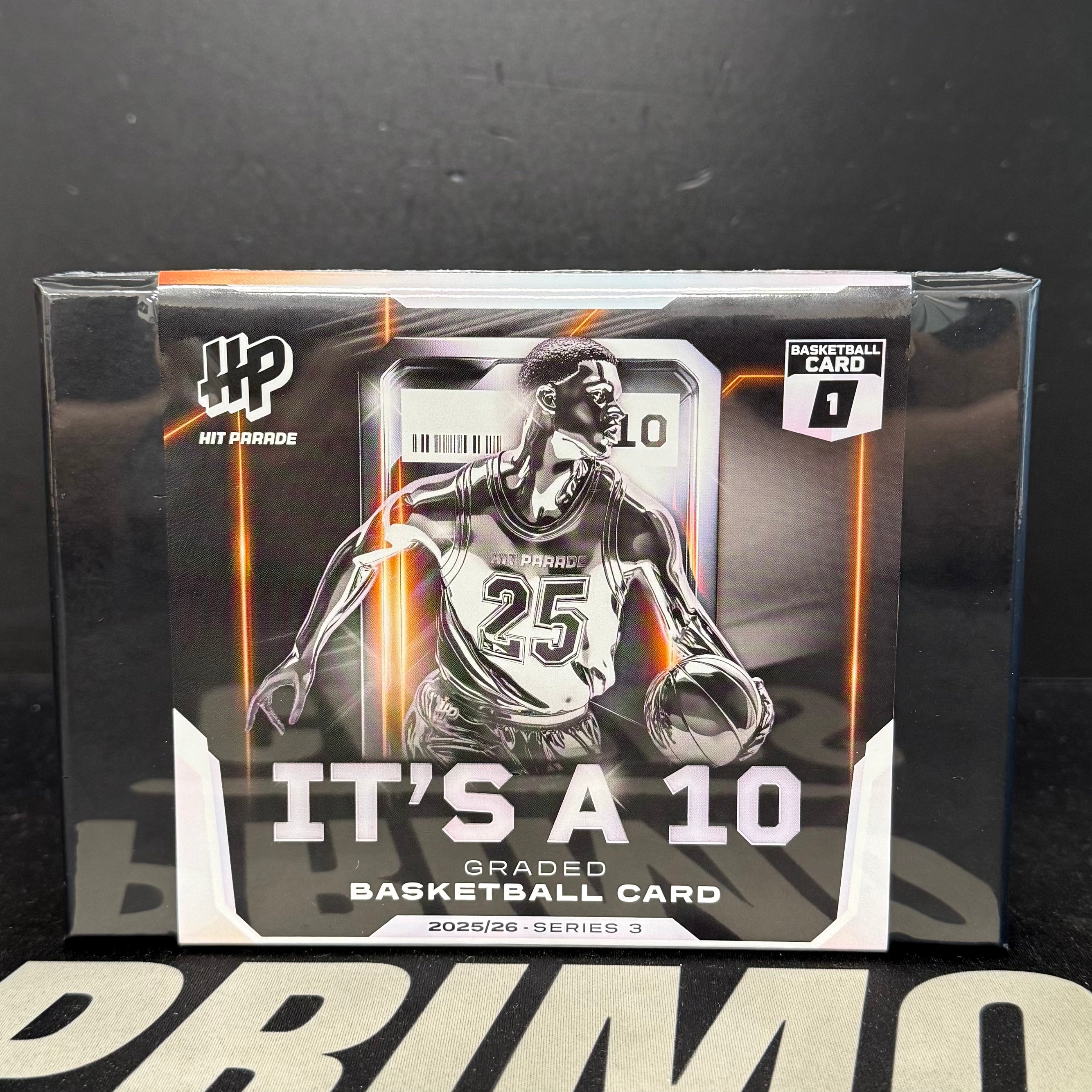 2025/26 Hit Parade Basketball Graded Card It's A 10 Series 3 Hobby Box - Private NBA Break