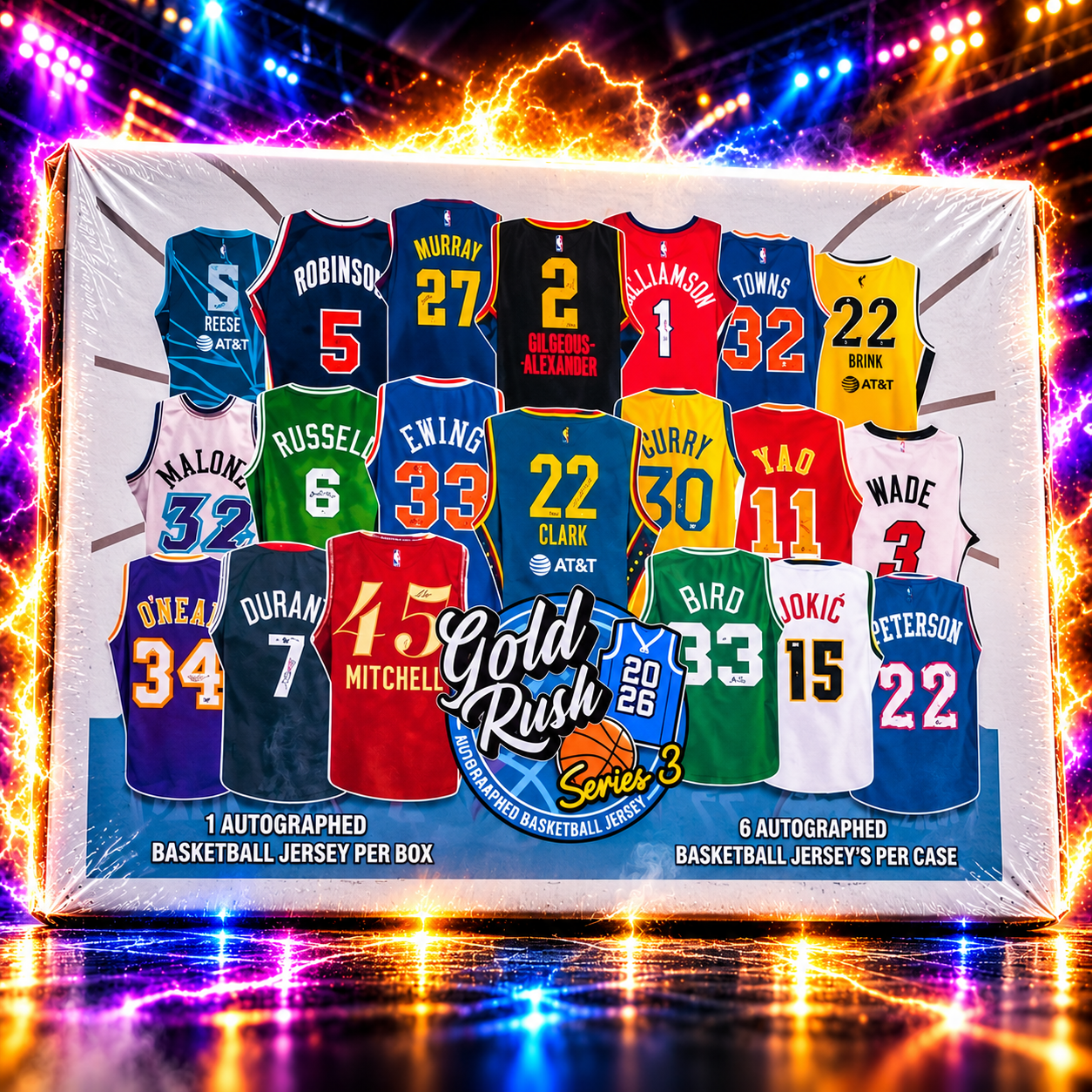 2026 Gold Rush Autographed Basketball Jersey Series 3