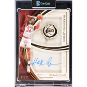 FULL CASE MERCH MADNESS!! FULL CASE GOLD RUSH JERSEY CHASE!! GUARANTEED HUGE HAKEEM IMMACULATE AUTOGRAPH!! HUNTING HALL OF FAME & MVP JERSEYS!!! - 30 SPOT RANDOM (7017)
