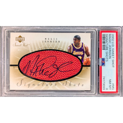 BREAKING TODAY - UPPER DECK MAGIC MERCH MANIA - GUARANTEED MAGIC JOHNSON 2002 AUTO WITH FOUR AUTO JERSEYS AND 2 BASKETBALLS - 30 SPOT RANDOM (7040)
