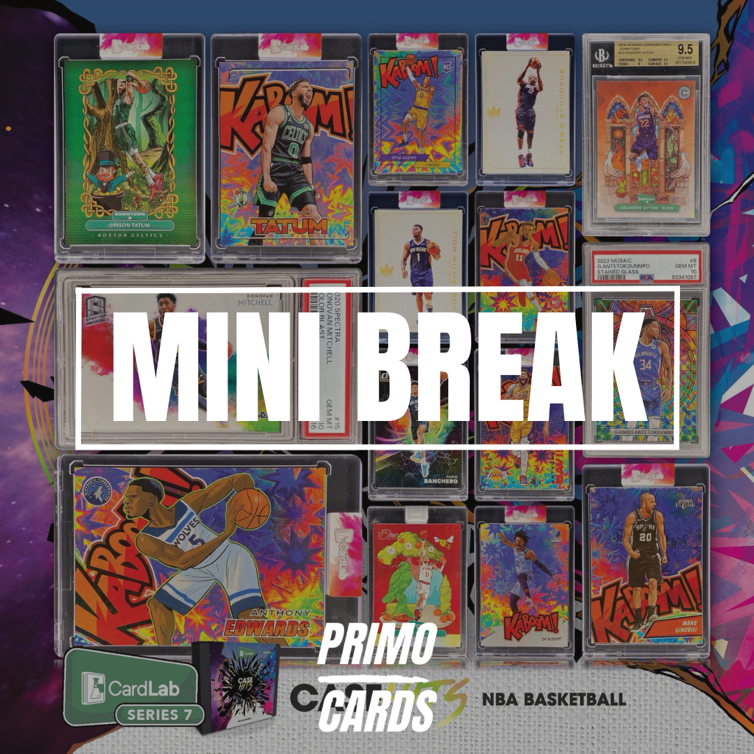 50/50 CASE HIT MINI!! - WE KEEP ROLLING!! FRESH RELEASE CARDLAB CASE HITS!!! GUARANTEED CASE HIT IN EACH BOX!! CHASING ANT MAN, TATUM, GIANNIS & MORE!!! - 10 SPOT RANDOM (5927)