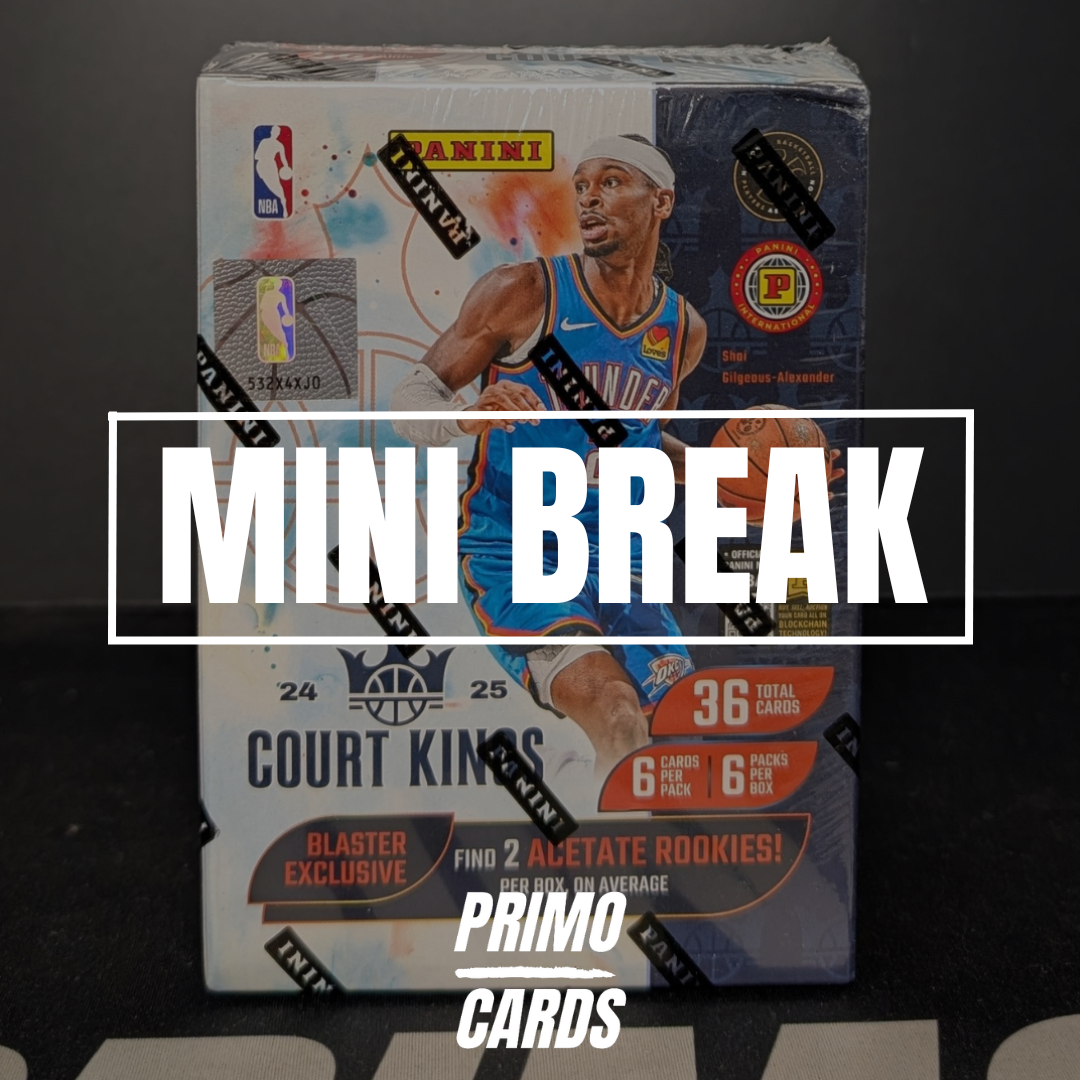 DISCOUNTED CLOSING CASTLE MINI!! - 2024/25 COURT KINGS INTERNATIONAL HOBBY!! HUNTING BLANK SLATES, LEVEL IV ROOKIES AND BIG AUTOS!!! - PICK YOUR TEAM (7063)
