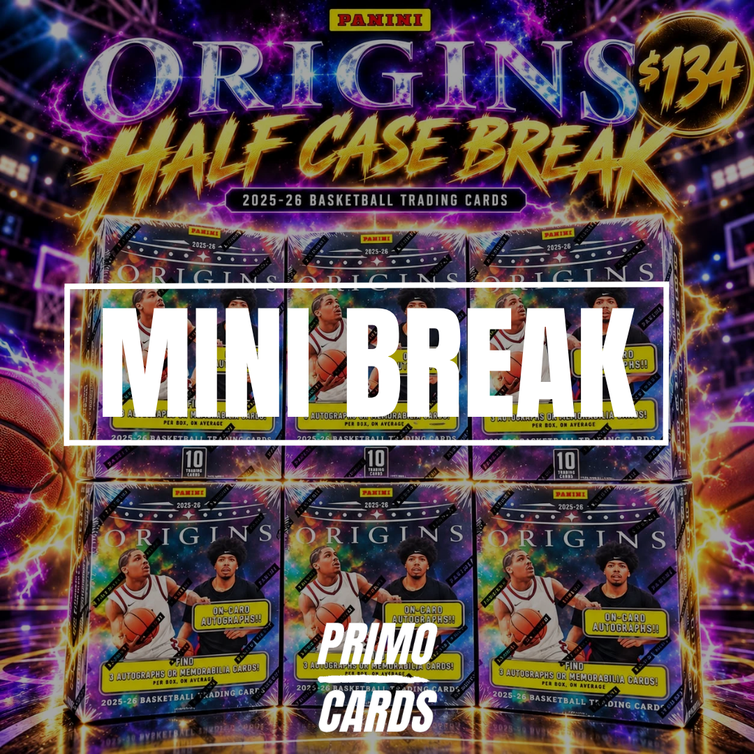 THE HALF CASE MINI!! - BRAND NEW RELEASE 2025/26 ORIGINS HALF CASE!! 18 AUTOS INBOUND HUNTING VJ, GIANNIS, DROSE AND WAY MORE!! HUGE BOOKLET CHASING!! - 30 SPOT RANDOM (7169)