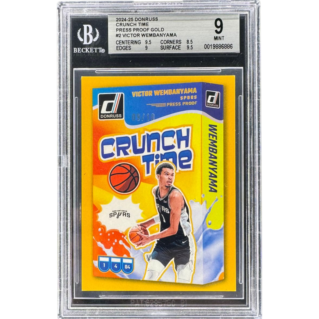 THE WEMBY CRUNCH TIME SUPER!! GUARANTEED KOBE BRYANT AUTOGRAPHED JERSEY & WEMBY CRUNCH TIME GOLD /10!!! HUNTING BRUNSON & FLAGG ROOKIE AUTOS!! HUGE CASE HIT CHASE (25+ BOXES)!! - 30 SPOT RANDOM (6856)