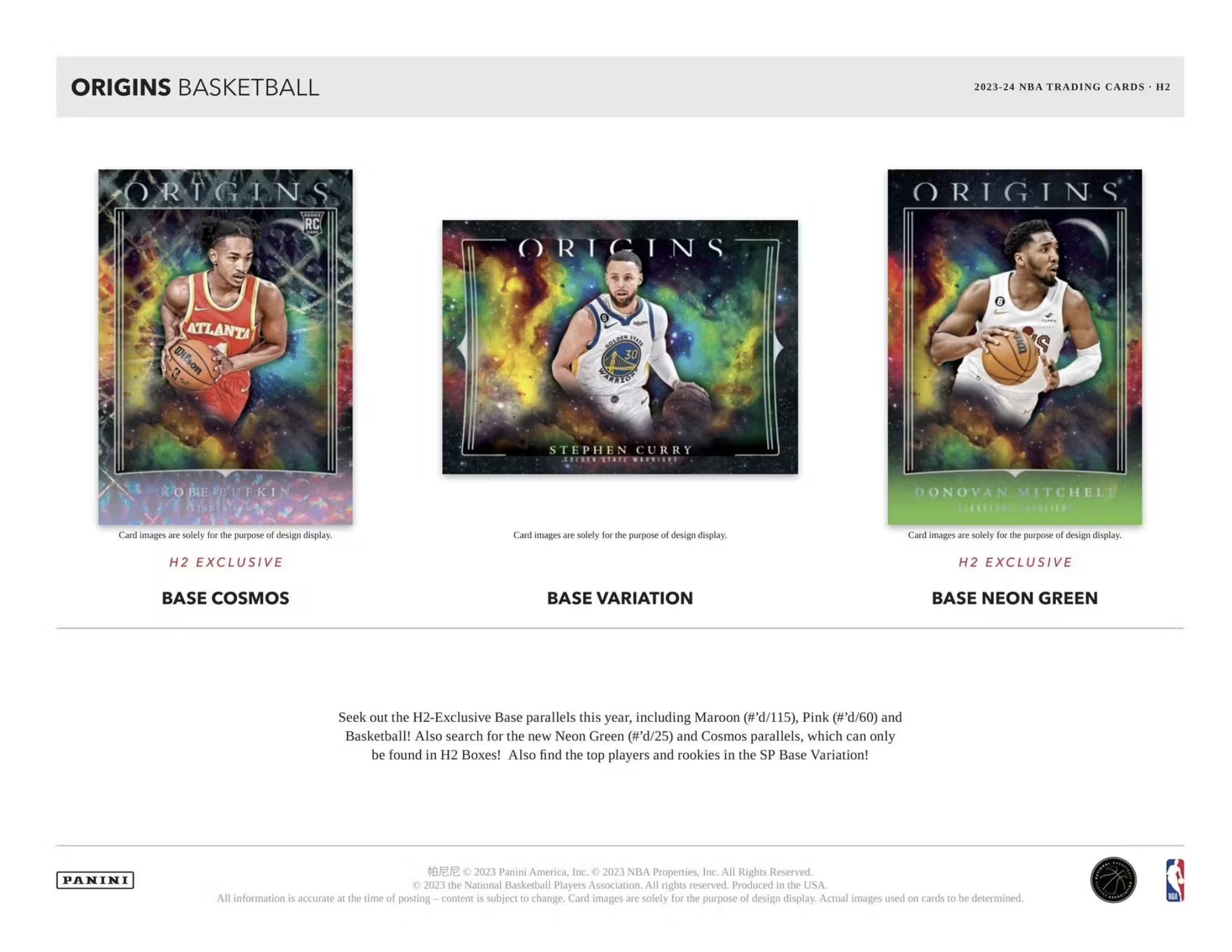 2023/24 Panini Origins Basketball Hybrid H2 Box - Private NBA 