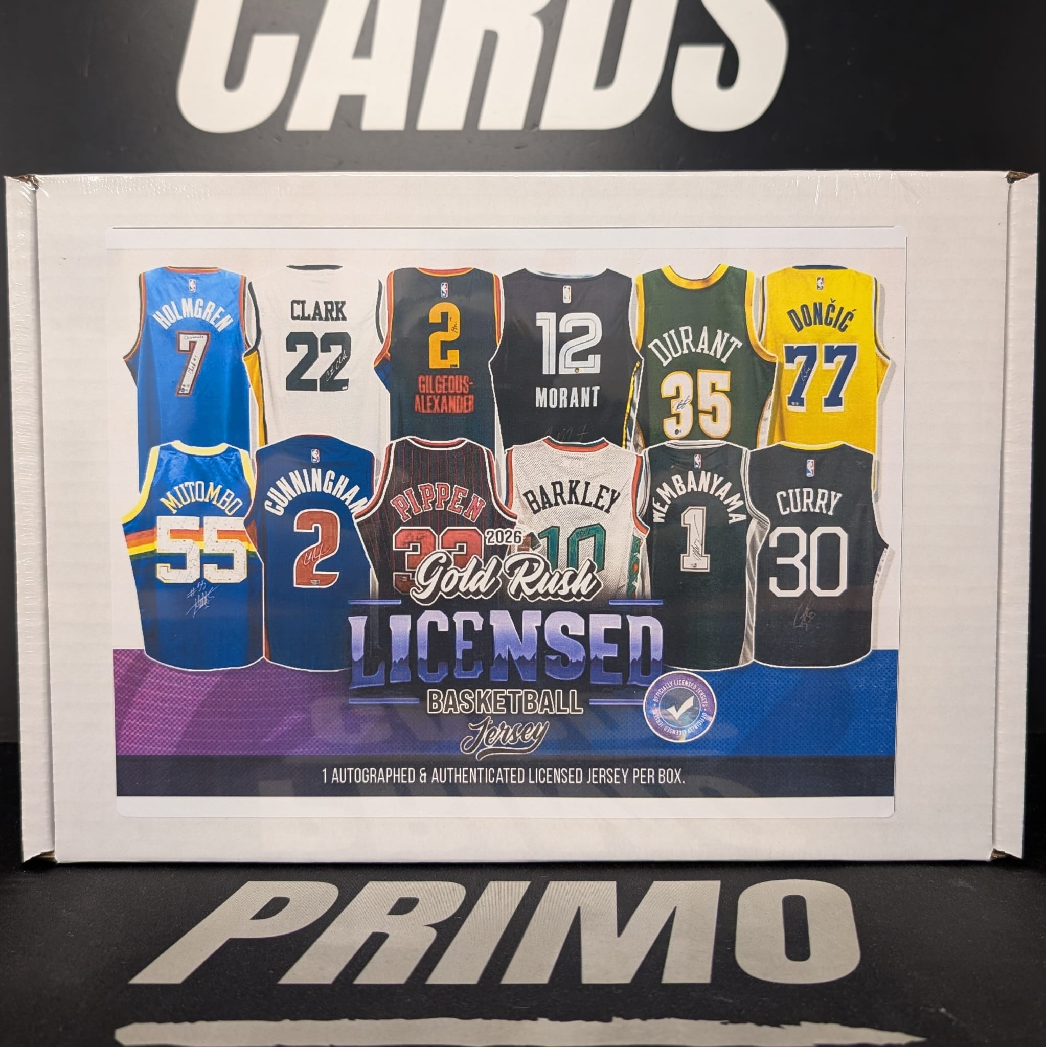 2026 Gold Rush Autographed Licensed Basketball Jersey - Private NBA Break