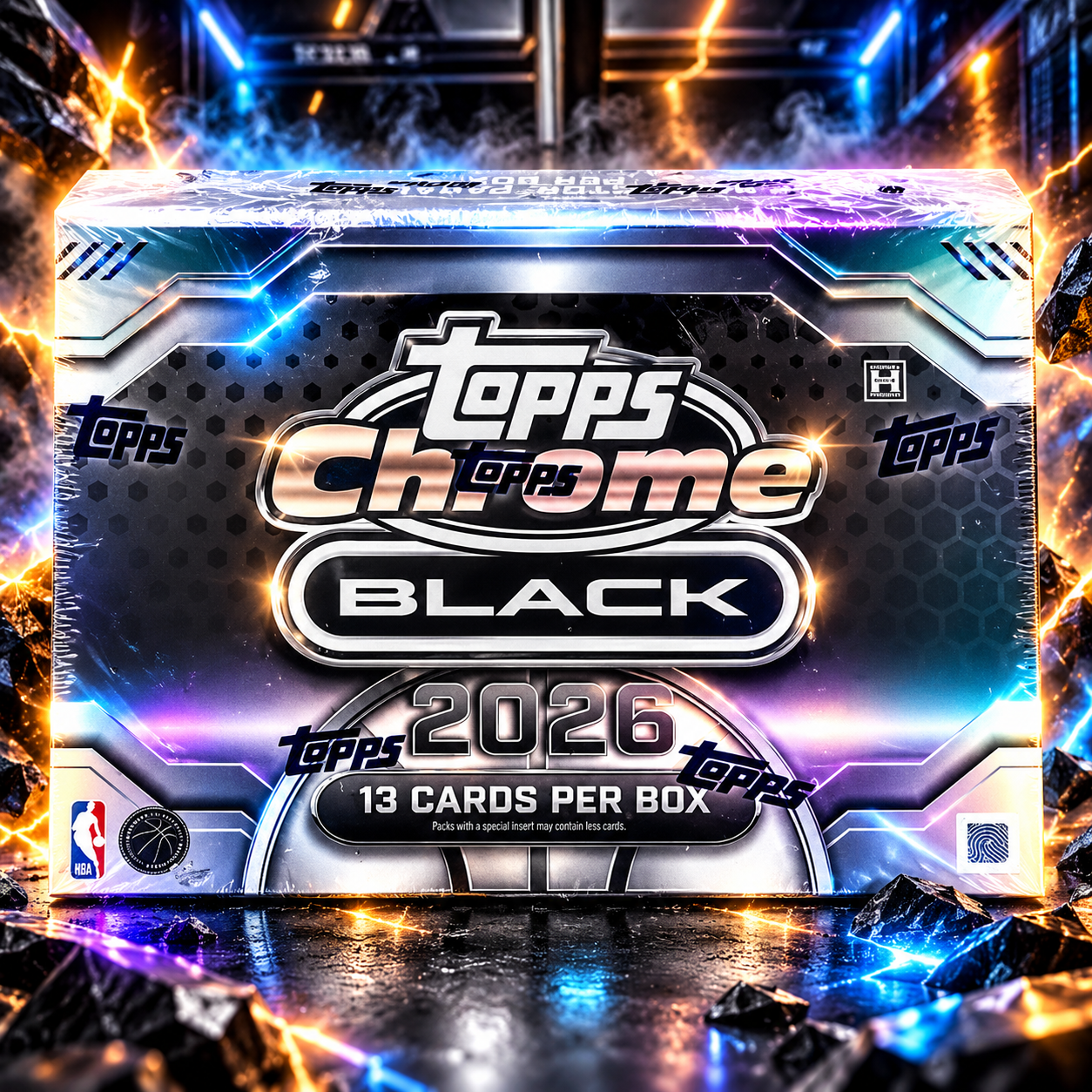 26 Topps Chrome Black Basketball Hobby Box - Private NBA Break