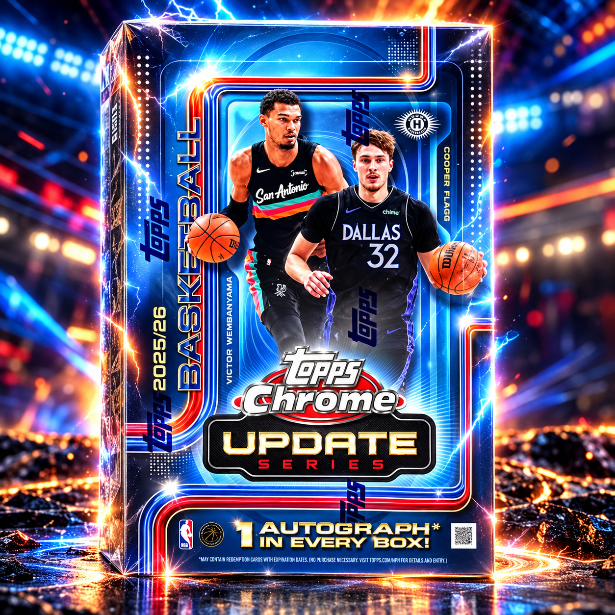 26 Topps Chrome Update Series Basketball Hobby Box - Private NBA Break