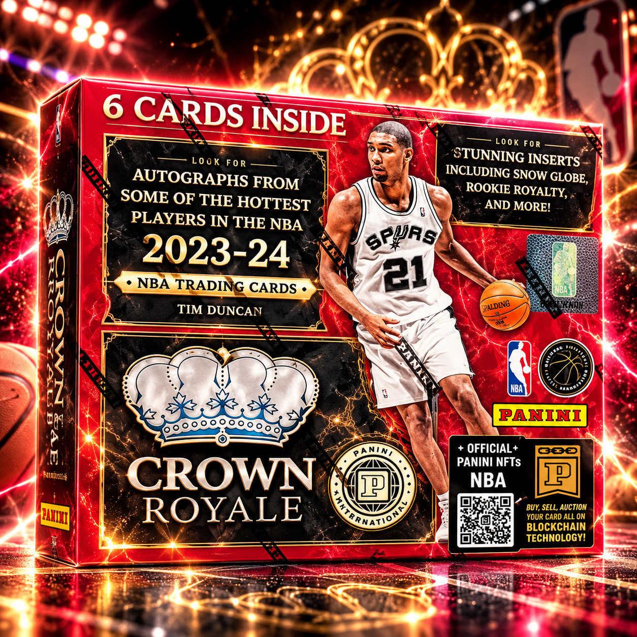 24 Panini Crown Royale Basketball International Hobby Box - Private NBA Break