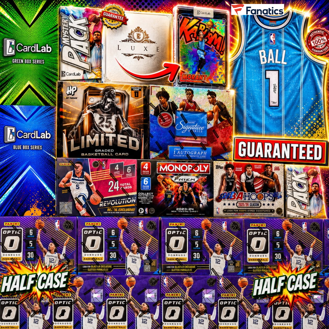 THE TRIPLE KABOOM DOWNTOWN FRENZY!! GUARANTEED JA KABOOM + HUNTING KABOOMS FROM SIGNATURE SERIES AND REVS!! CRAZY LAMELO SIGNED JERSEY WITH OPTIC HALF CASE!! - 30 SPOT RANDOM (6853)