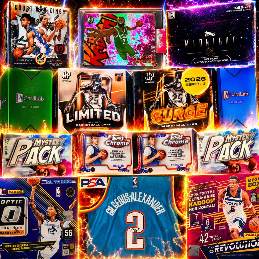 THE KABOOM BROWN TOWN!!! GUARANTEED JAYLEN BROWN HORIZONTAL KABOOM & SGA AUTOGRAPHED JERSEY!!! WEMBY ROOKIE AUTO & BLANK SLATE CHASING!!! - 30 SPOT RANDOM (6987)