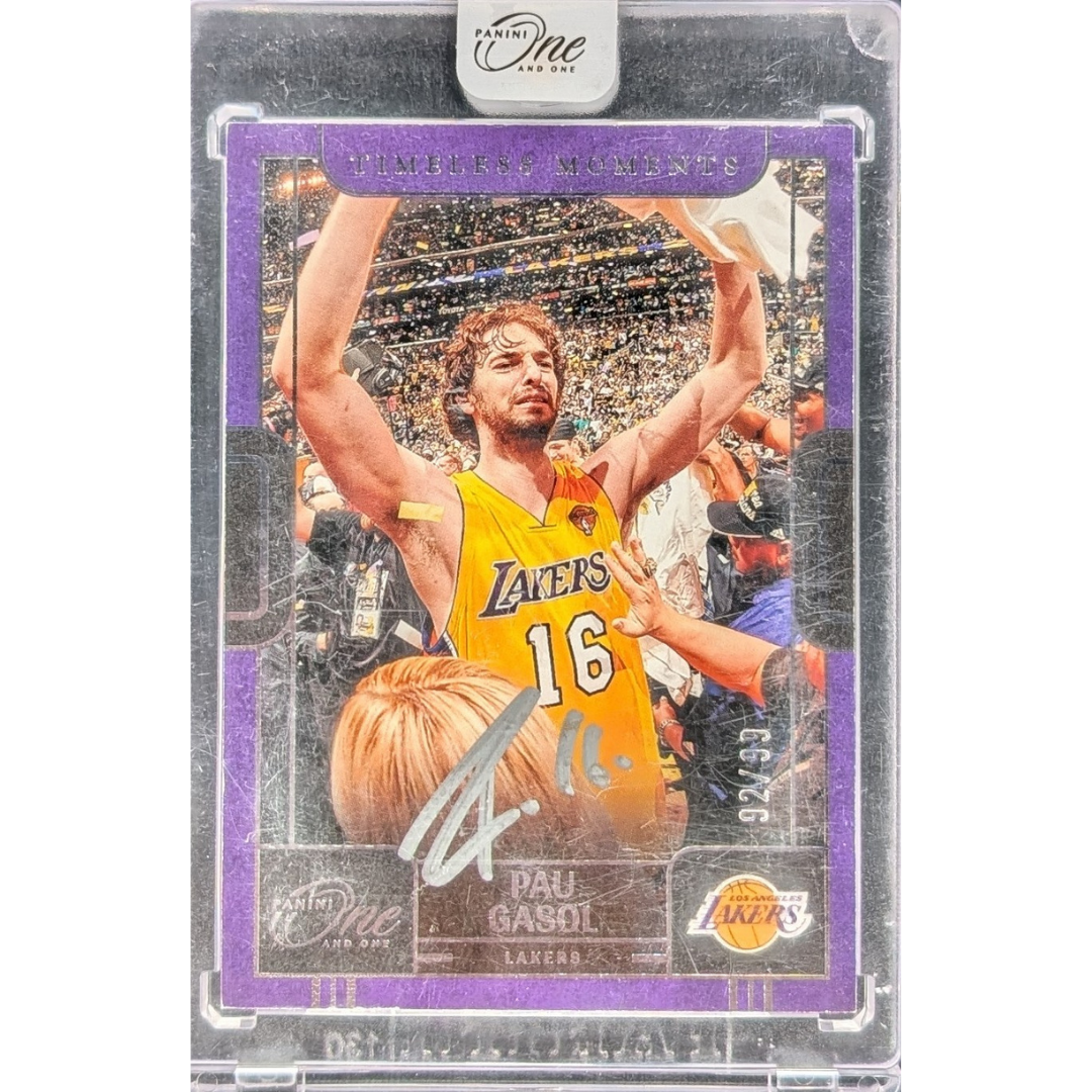 ALL GASOL, NO BRAKES!! GUARANTEED PAU GASOL TIMELESS MOMENTS AUTO AND ALLEN IVERSON SIGNED JERSEY!! CHASING FLAGG AND VJ ROOKIES FROM BRAND NEW PRODUCTS!! - 30 SPOT RANDOM (7089)