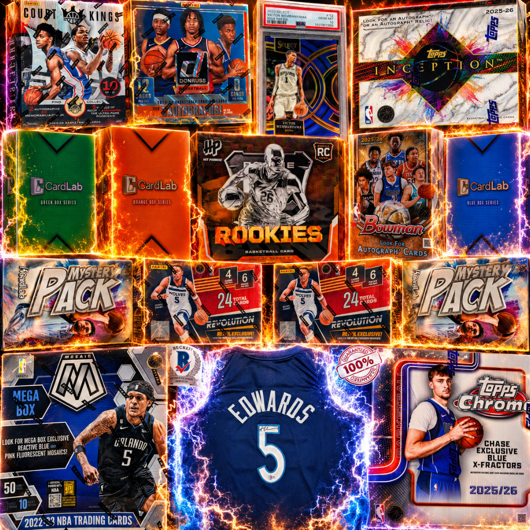 THE WESTERN CONFERENCE SHOWDOWN!! GUARANTEED WEMBY ROOKIE PSA 10 & ANT MAN AUTOGRAPHED JERSEY!! INCEPTION FLAGG ROOKIE AUTO HUNT & BLANK SLATE DOWNTOWN CHASING!! - 30 SPOT RANDOM (7092)