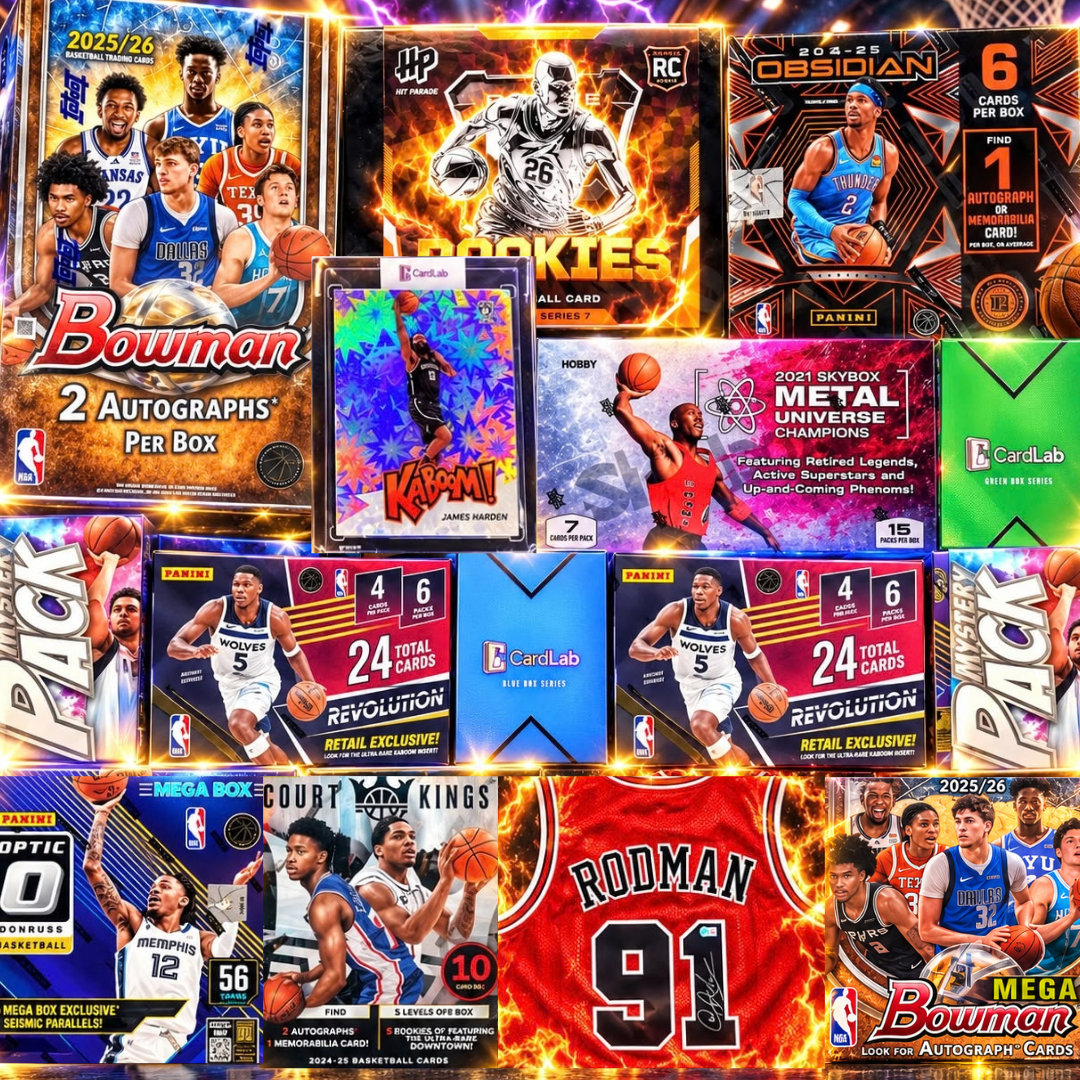 THE BAD BOYS OF THE NBA STRIP SHOW!! GUARANTEED HARDEN KABOOM & RODMAN AUTOGRAPHED JERSEY!! HUGE SKYBOX METAL & BOWMAN FLAGG CHASING!! - 30 SPOT RANDOM (7141)