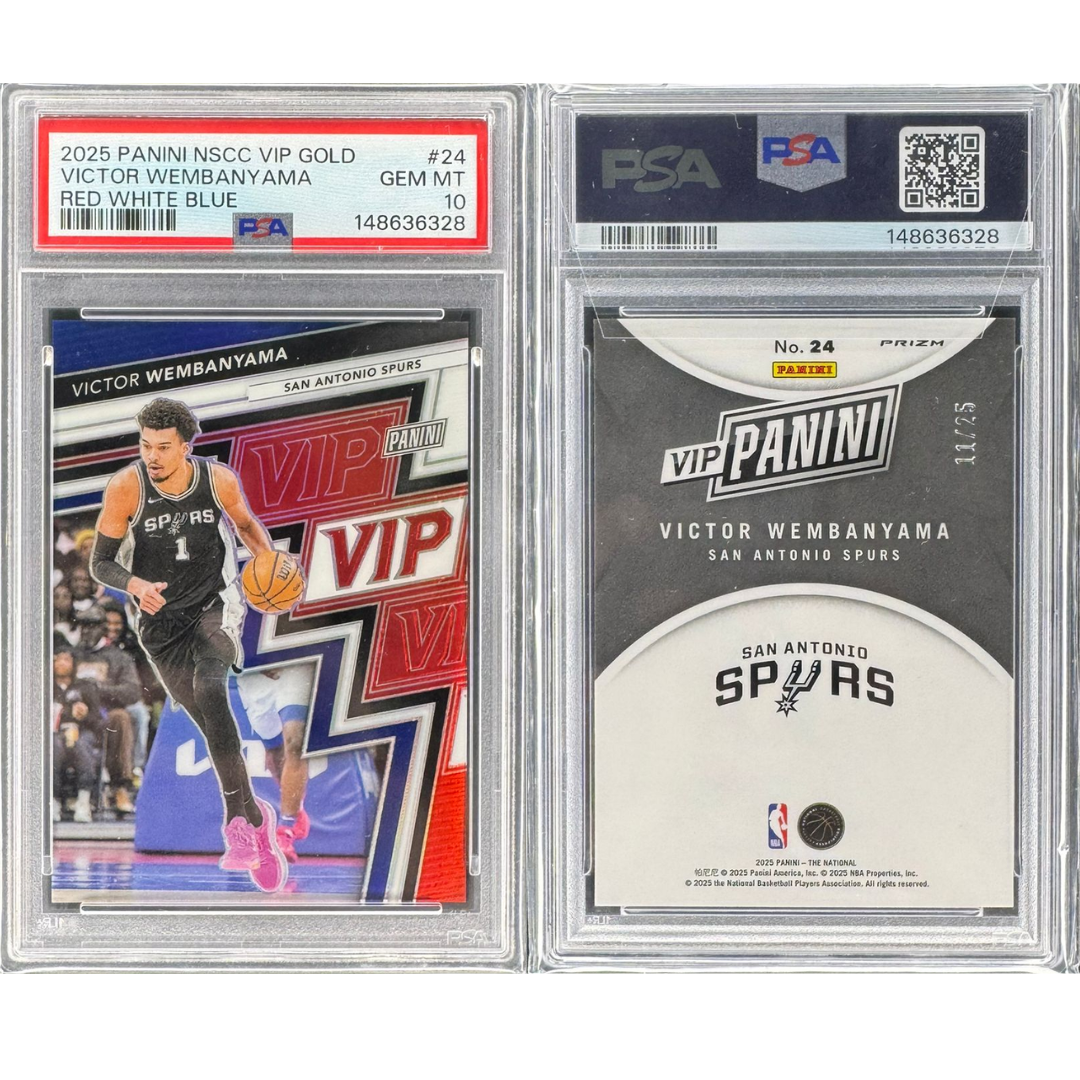 WEMBY'S VIP THURSDAY THUNDERSTORM!! GUARANTEED PSA 10 WEMBY /25 AND CHEF CURRY SIGNED JERSEY!! BREAKING TODAY !! WEMBY ROOKIE PRODUCT GALORE HUNTING BLANK SLATES AND AUTOS!! - 30 SPOT RANDOM (6847)