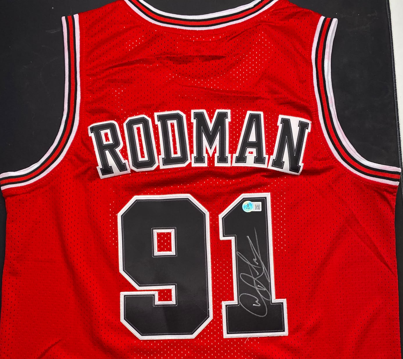 Dennis Rodman Autographed Chicago Bulls #91 Jersey