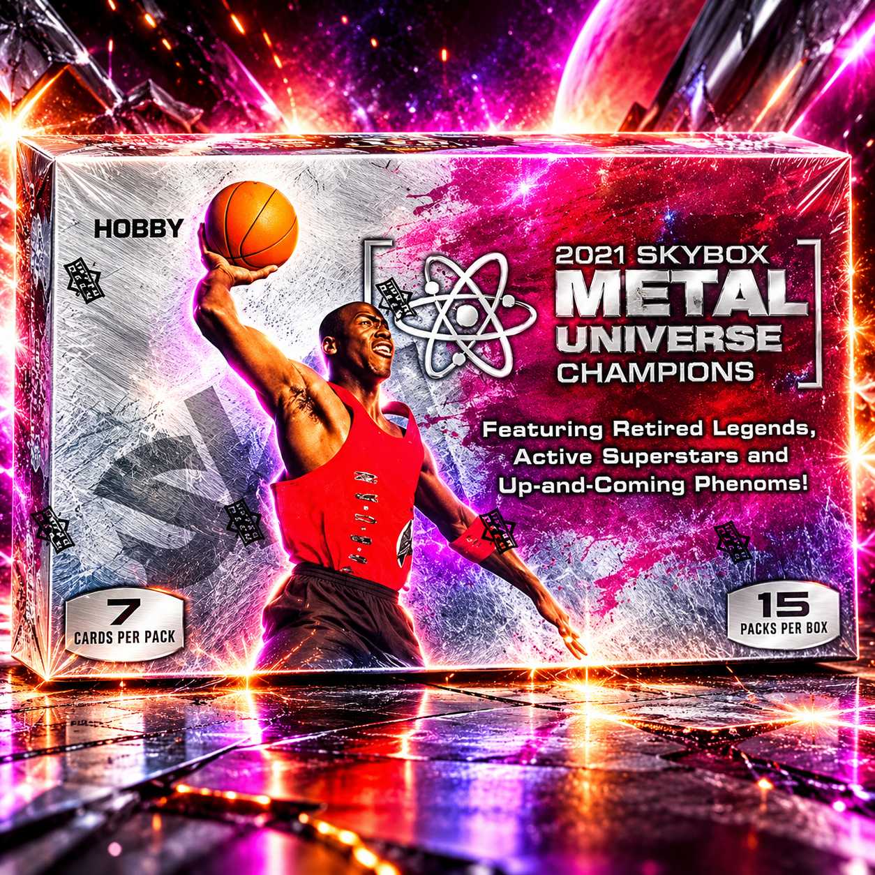 22 Upper Deck Skybox Metal Universe Champions Hobby Box