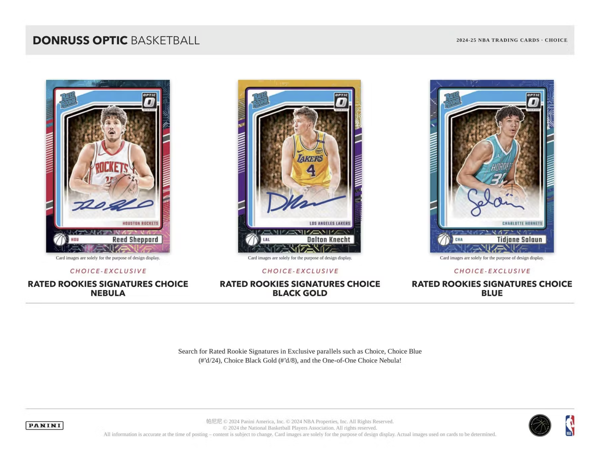 (Pre-Sale) 2024/25 Panini Optic Basketball Choice Hobby Box - Private NBA Break