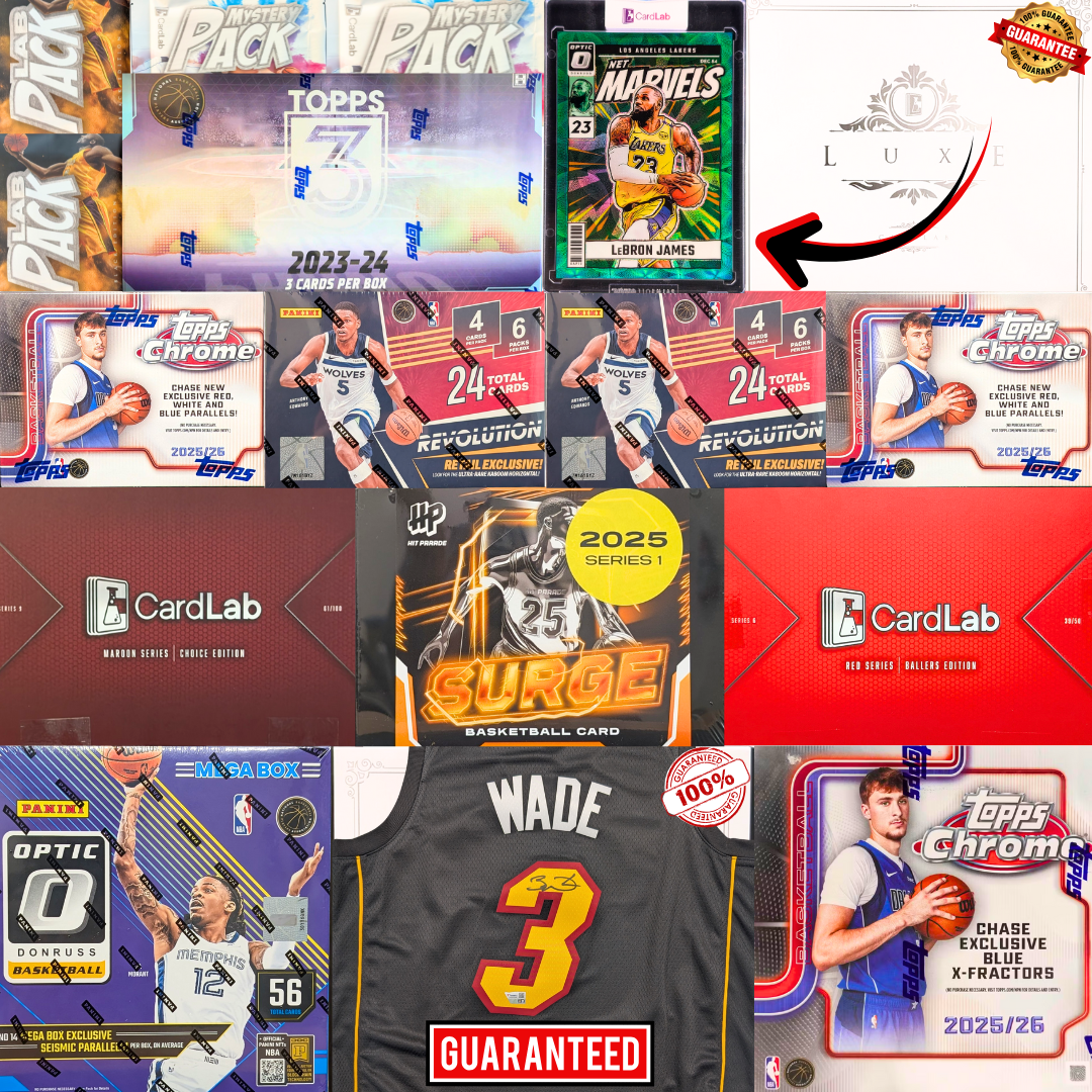 LUXE GUARANTEED D-WADE & LEBRON ALLEY-OOP REUNION SUPER BOWL HANGOVER - 30 SPOT RANDOM (6515)
