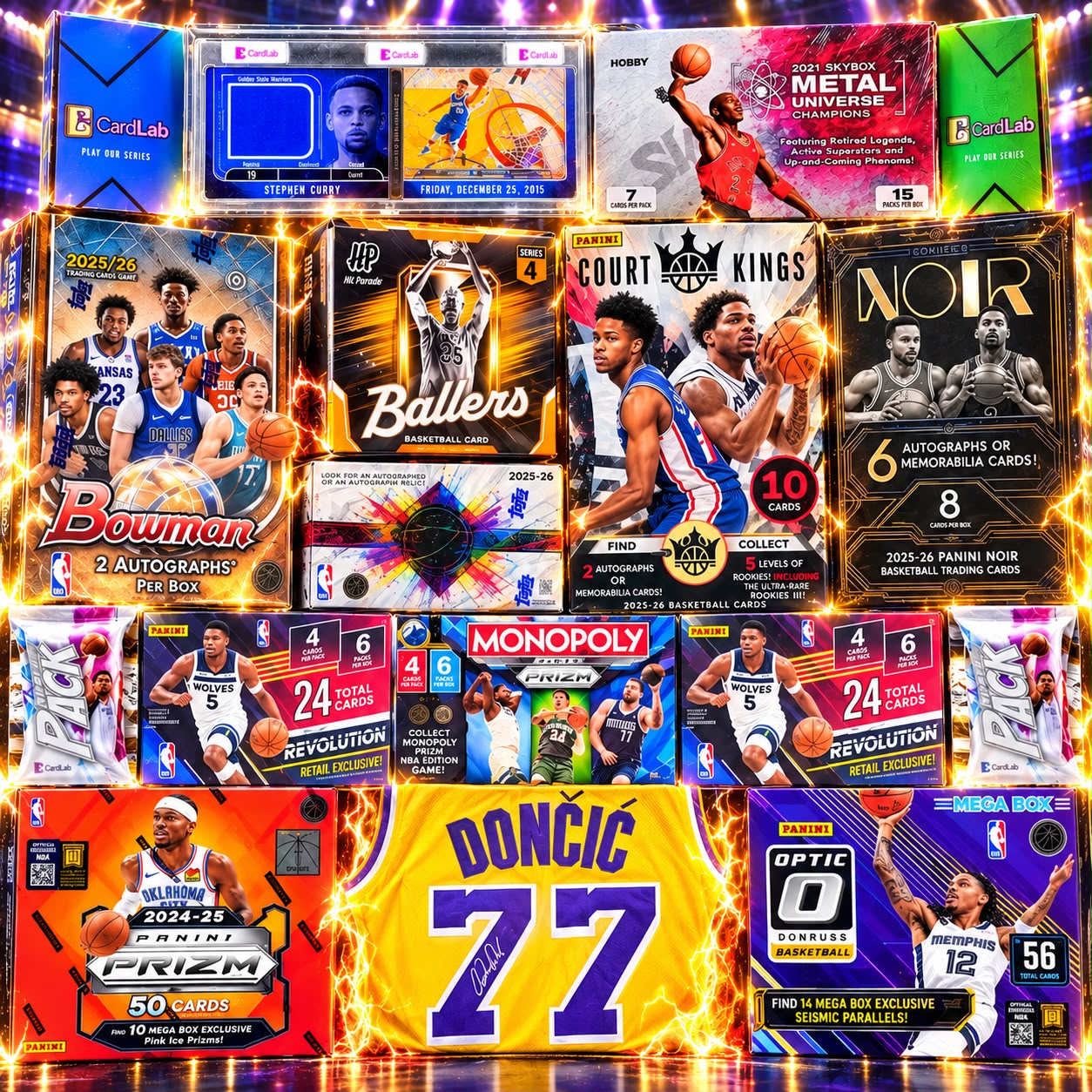 PRIMO'S GRAND FINAL FEVER!! GUARANTEED STEPH BOOKLET AND LAKERS LUKA JERSEY!! BRAND NEW PRODUCT GALORE CHASING FLAGG, VJ AND MORE!! - 30 SPOT RANDOM (7151)