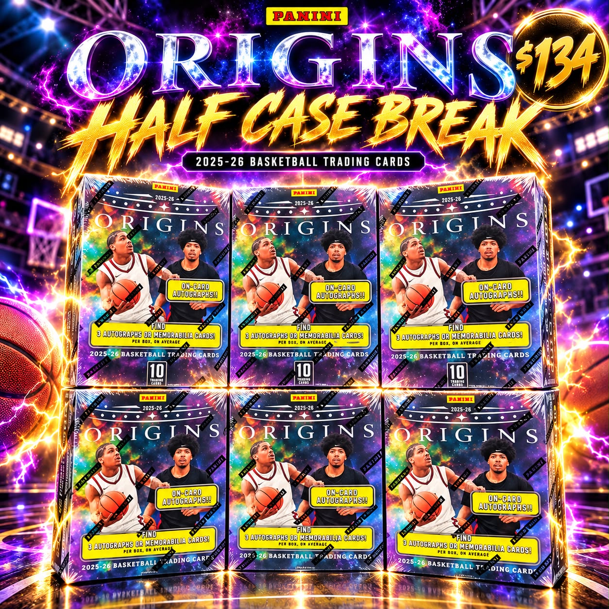 BREAKING TONIGHT!! BRAND NEW RELEASE 2025/26 ORIGINS HALF CASE!! 18 AUTOS INBOUND HUNTING VJ, GIANNIS, DROSE AND WAY MORE!! HUGE BOOKLET CHASING!! - 30 SPOT RANDOM (7169)