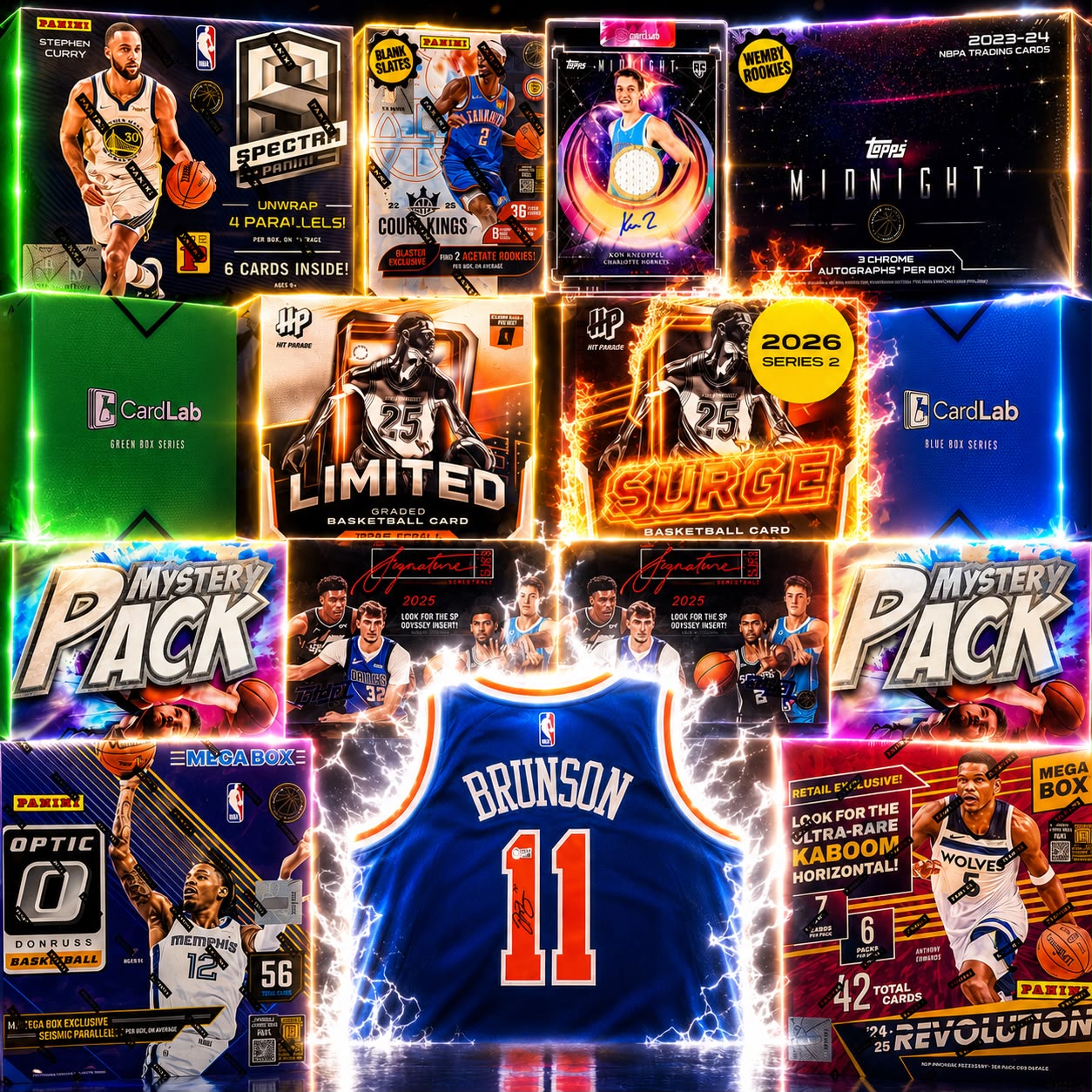 BREAKING TODAY!! THE KING OF NEW YORK!!! GUARANTEED BRUNSON AUTO JERSEY & KING KON RPA!! CHASING WEMBY ROOKIE AUTOS, BLANK SLATES & REPACK CASE HITS!!! - 30 SPOT RANDOM (6941)