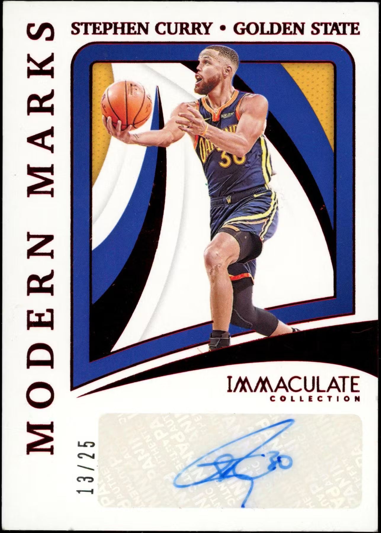 2020-21 Immaculate Stephen Curry Modern Marks Auto /25