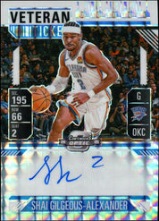 2024-25 Mosaic Shai Gilgeous-Alexander White Veteran Ticket Auto /25