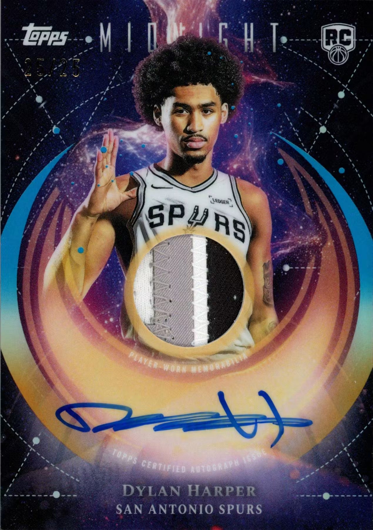 2025 Midnight Dylan Harper Moonlight ROOKIE Patch Auto /25