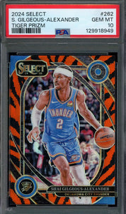 2024 Panini Select Shai Gilgeous-Alexander Tiger Prizm PSA 10