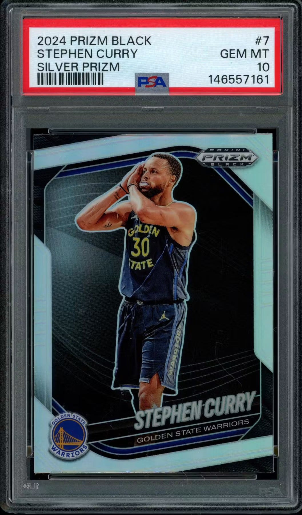 2024 Prizm Black Stephen Curry Silver Prizm #7 PSA 10