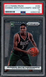 2013 Panini Prizm Giannis Antetokounmpo Rookie #290 PSA 10
