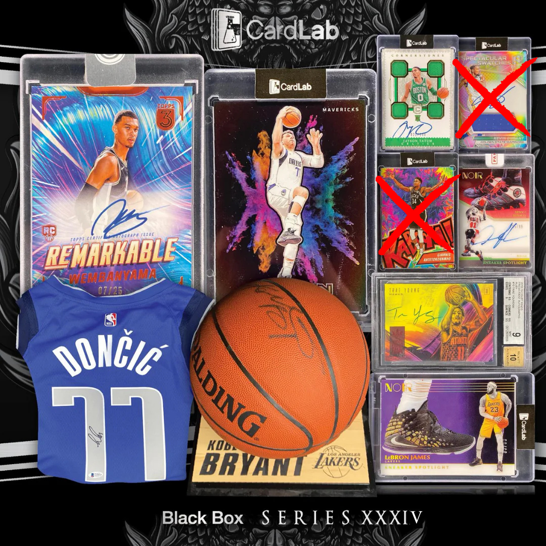 THIRD BOX CARDLAB BLACK!!! ABSOLUTELY LOADED CHECKLIST HUNTING KOBE, LEBRON, WEMBY, LUKA & MORE!!!! - 10 SPOT RANDOM (5918)