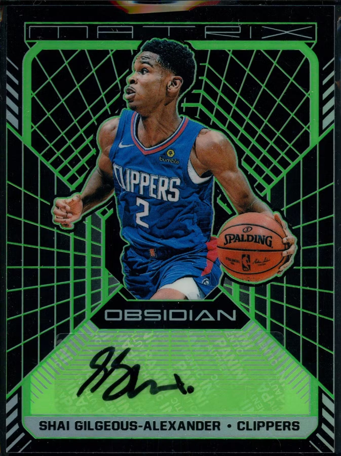 2018-19 Obsidian Shai Gilgeous-Alexander Matrix Auto /25