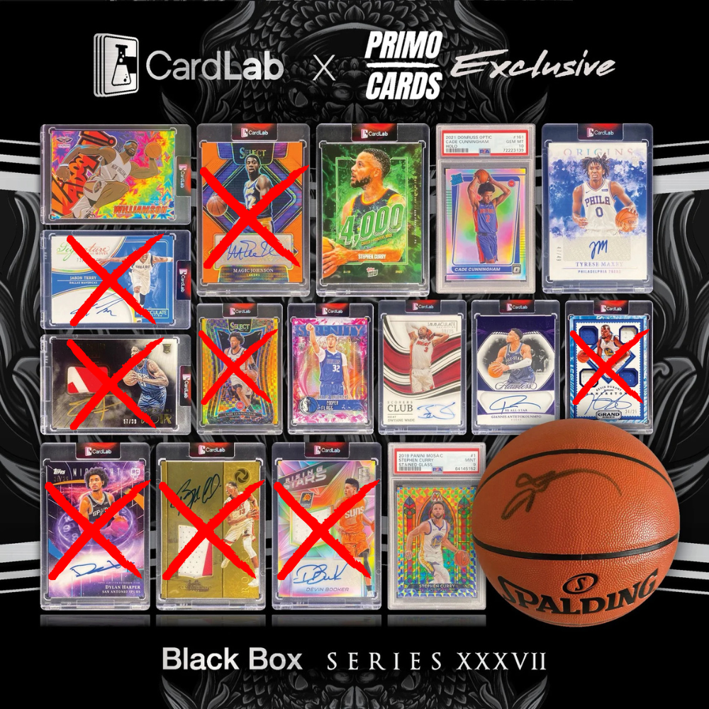 SERIES ON FIRE!! CARDLAB BLACK IS BACK & THE HUGE NEW CHASE IS HERE!!! HUNTING MASSIVE STEPH CASE HIT, GIANNIS FLAWLESS, HARPER RPA & SO MANY MORE!! - 10 SPOT RANDOM (6625)